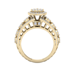 Load image into Gallery viewer, Halo cluster ring in white gold with white diamonds of 1.53 ct in weight