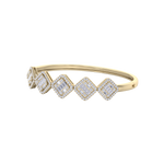 Load image into Gallery viewer, Diamond bangle in rose gold with white diamonds of 2.78 ct in weight