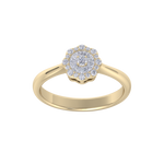 Load image into Gallery viewer, Diamond ring in yellow gold with white diamonds of 0.32 ct in weight