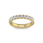 Load image into Gallery viewer, Pavé diamond ring in yellow gold with medium sized white diamonds of 1.01 ct in weight