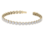 Load image into Gallery viewer, Tennis bracelet in white gold with white diamonds of 3.65 ct in weight
