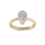 Load image into Gallery viewer, Diamond ring in yellow gold with white diamonds of 0.39 ct in weight