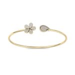 Load image into Gallery viewer, Cuff bracelet in rose gold with white diamonds of 0.49 ct in weight