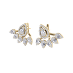 Load image into Gallery viewer, Pear duo earrings in white gold with white diamonds of 1.85 ct in weight