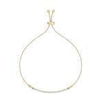 Load image into Gallery viewer, Bar necklace in yellow gold with white diamonds of 0.31 in weight