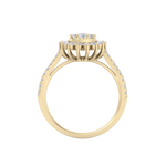 Load image into Gallery viewer, Beautiful ring in yellow gold with white diamonds of 0.74 ct in weight