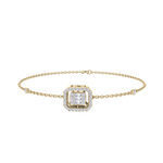 Load image into Gallery viewer, Square bracelet in rose gold with white diamonds of 0.34 ct in weight