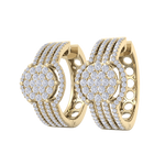 Load image into Gallery viewer, Beautiful Stud Earrings in yellow gold with white diamonds of 1.12 in weight