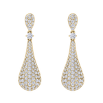 Load image into Gallery viewer, Diamond chandelier earrings in rose gold with white diamonds of 1.73 ct in weight