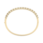 Load image into Gallery viewer, Bangle with miracle plates in white gold with white diamonds of 1.53 ct in weight