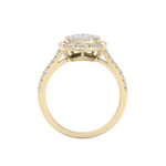 Load image into Gallery viewer, Pear cluster ring in white gold with white diamonds of 1.01 ct in weight