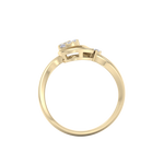 Load image into Gallery viewer, Elegant ring in yellow gold with white diamonds of 0.09 ct in weight