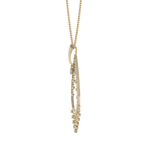 Load image into Gallery viewer, Waterfall pendant in rose gold with white diamonds of 1.72 ct in weight