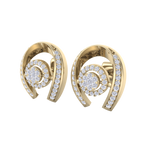 Load image into Gallery viewer, Statement earrings in white gold with white diamonds of 0.53 ct in weight
