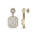 Load image into Gallery viewer, Beautiful Earrings in white gold with white diamonds of 0.83 in weight
