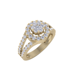 Load image into Gallery viewer, Engagement ring in rose gold with white diamonds of 0.77 ct in weight