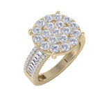 Load image into Gallery viewer, Diamond ring in rose gold with white diamonds of 1.59 ct in weight