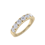 Load image into Gallery viewer, Classic Wedding band in rose gold with white diamonds of 1.16 ct in weight