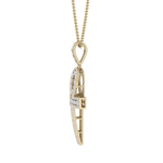 Load image into Gallery viewer, Ankh pendant in rose gold with white diamonds of 1.77 ct in weight
