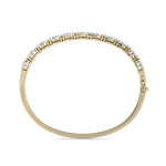 Load image into Gallery viewer, Diamond bracelet in yellow gold with white diamonds of 3.30 ct in weight
