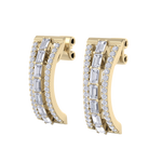 Load image into Gallery viewer, Diamond earrings in rose gold with white diamonds of 1.13 ct in weight