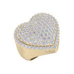 Load image into Gallery viewer, Heart diamond ring in white gold with white diamonds of 1.50 ct in weight