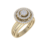 Load image into Gallery viewer, Diamond ring in rose gold with white diamonds of 0.33 ct in weight