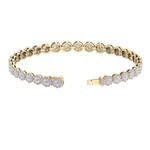 Load image into Gallery viewer, Tennis bracelet in white gold with white diamonds of 3.65 ct in weight