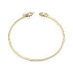 Load image into Gallery viewer, Cuff bracelet in rose gold with white diamonds of 0.72 ct in weight