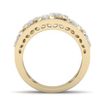 Load image into Gallery viewer, Beautiful ring in yellow gold with white diamonds of 1.07  ct in weight