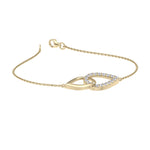 Load image into Gallery viewer, Bracelet in yellow gold with white diamonds of 0.51 ct in weight