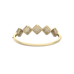 Load image into Gallery viewer, Diamond bangle in rose gold with white diamonds of 2.78 ct in weight