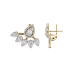 Load image into Gallery viewer, Pear duo earrings in white gold with white diamonds of 1.85 ct in weight