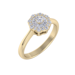Load image into Gallery viewer, Diamond ring in rose gold with white diamonds of 0.32 ct in weight