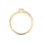 Load image into Gallery viewer, Cute Diamond ring in yellow gold with white diamonds of 0.25 ct in weight