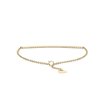 Load image into Gallery viewer, Small bar diamond bracelet in rose gold with white diamonds of 0.11 ct in weight