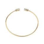 Load image into Gallery viewer, Cuff bracelet in rose gold with white diamonds of 0.58 ct in weight