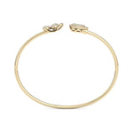 Load image into Gallery viewer, Cuff bracelet in rose gold with white diamonds of 0.49 ct in weight