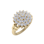 Load image into Gallery viewer, Beautiful ring in yellow gold with white diamonds of 1.05 ct in weight