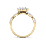Load image into Gallery viewer, Bridal ring in rose gold with white diamonds of 2.29 ct in weight