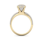 Load image into Gallery viewer, Cluster Diamond ring in rose gold with white diamonds of 0.71 ct in weight