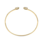 Load image into Gallery viewer, Cuff bracelet in rose gold with white diamonds of 0.56 ct in weight