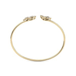 Load image into Gallery viewer, Cuff bracelet in rose gold with white diamonds of 0.65 ct in weight