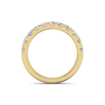 Load image into Gallery viewer, Pavé diamond ring in rose gold with medium sized white diamonds of 1.01 ct in weight