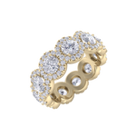 Load image into Gallery viewer, Eternity ring in white gold with white diamonds of 3.45 ct in weight