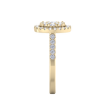 Load image into Gallery viewer, Round cluster ring in white gold with white diamonds of 1.02 ct in weight