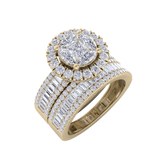 Load image into Gallery viewer, Diamond ring in yellow gold with white diamonds of 2.57 ct in weight