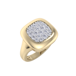 Load image into Gallery viewer, Diamond ring in yellow gold with white diamonds of 0.41 ct in weight