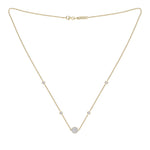 Load image into Gallery viewer, Beautiful Necklace in yellow gold with white diamonds of 0.37 ct in weight
