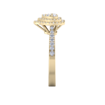 Load image into Gallery viewer, Heart cluster diamond ring in white gold with white diamonds of 0.50 ct in weight